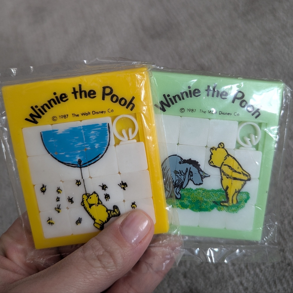 Set of 2 Winnie the Pooh Slide Puzzles NIP
